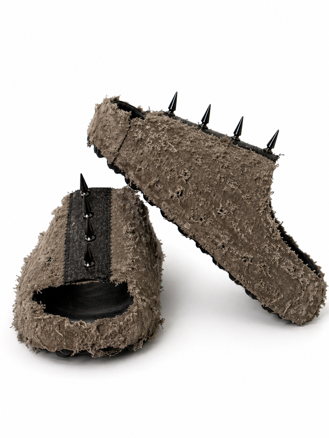 (11US) Altered #Λ010 YZY Spike Denim Slides