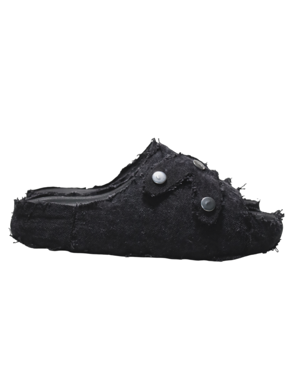 1/1 #Λ YZY BLACK DENIM SLIDES (10US)