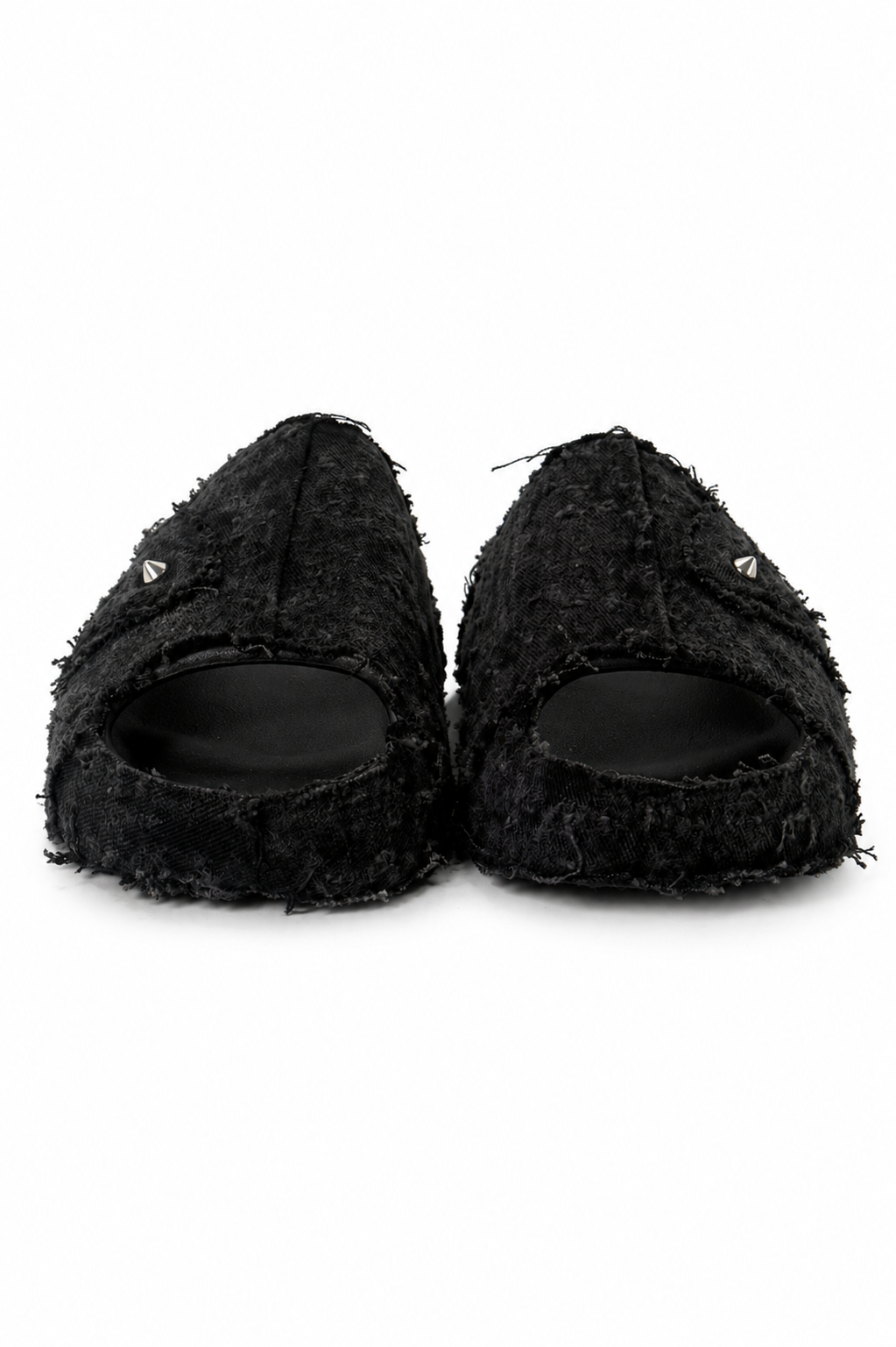 (12US) Altered  #Λ006 YZY Black Denim Slides