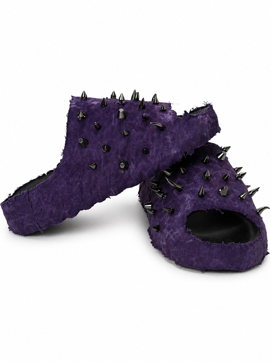 (10US) Altered #Λ009 YZY Purp Denim Slides