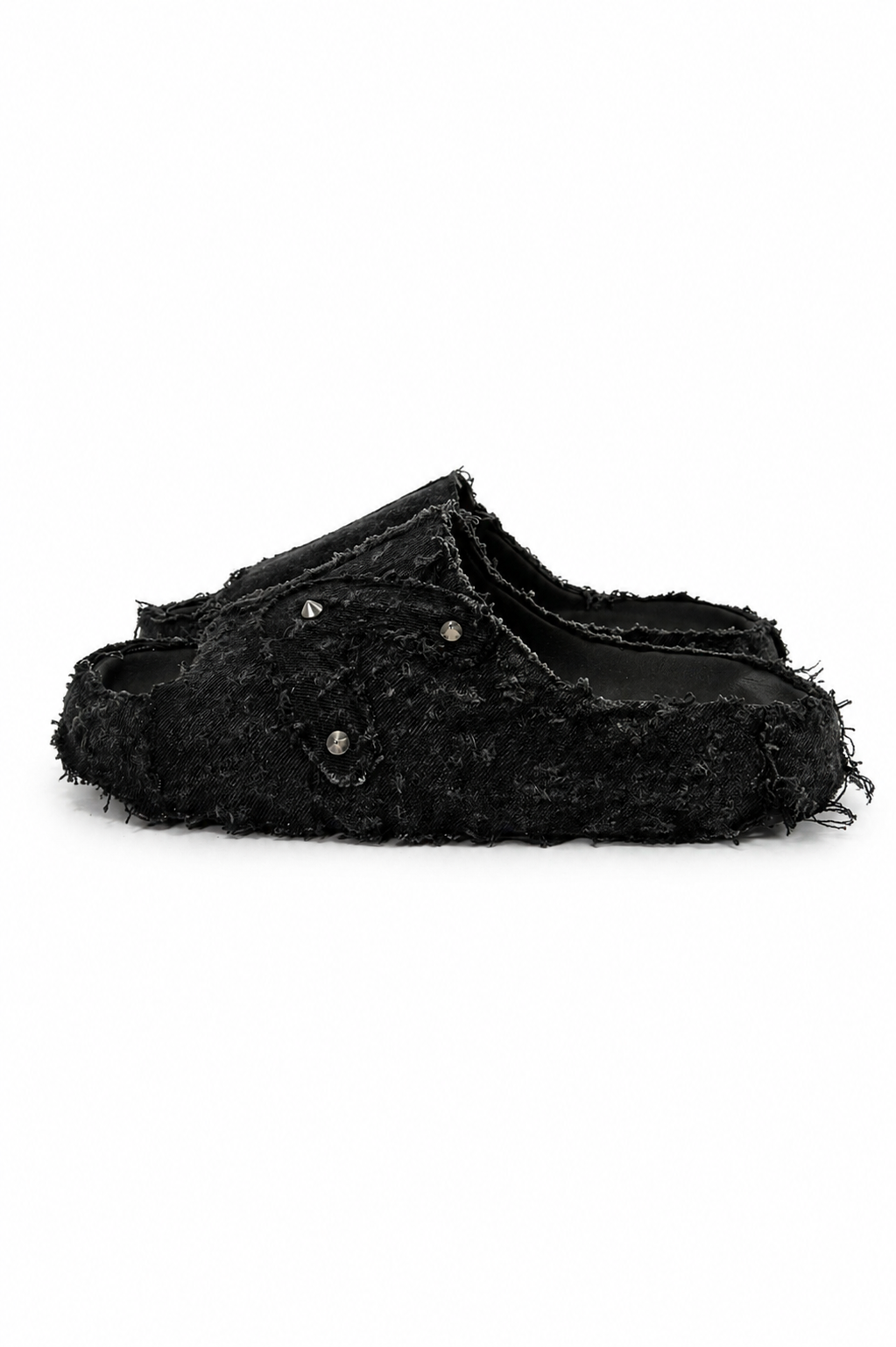(12US) Altered  #Λ006 YZY Black Denim Slides