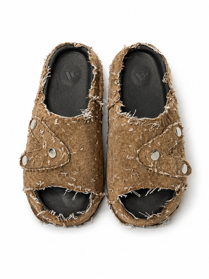 (11US) Altered  #Λ009 YZY Beige Denim Slides