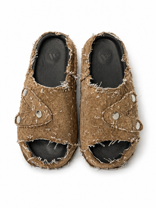 (11US) Altered  #Λ009 YZY Beige Denim Slides