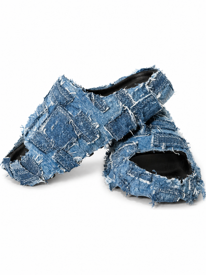 (11US) Altered #Λ005 YZY NB Denim Slides