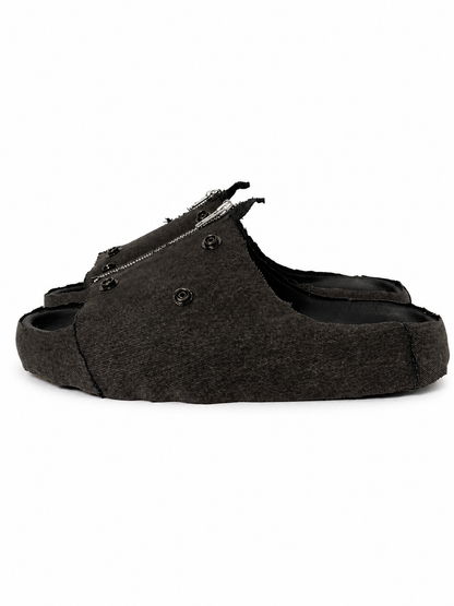 (12US) Altered #Λ007 YZY Marron Denim Slides