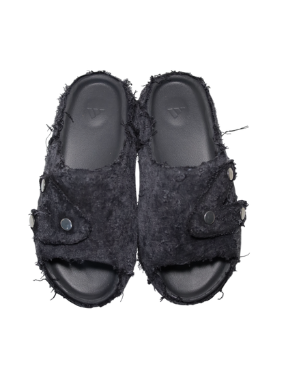 1/1 #Λ YZY BLACK DENIM SLIDES (11US)