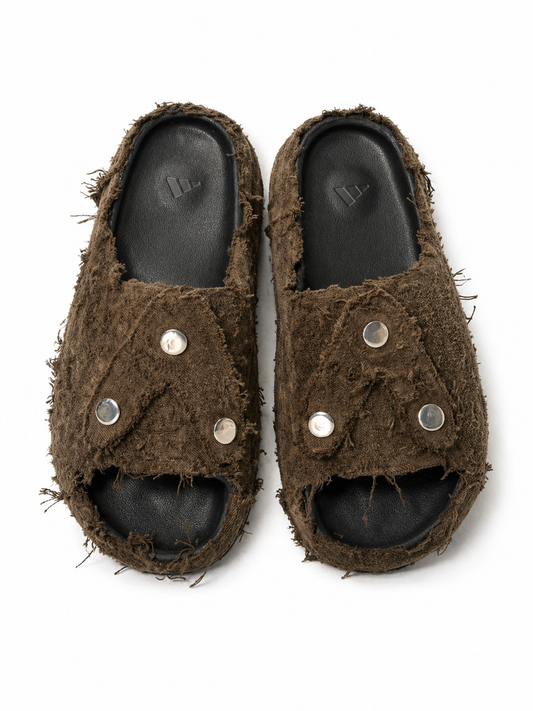 (10US) Altered #Λ002 YZY Military Denim Slides