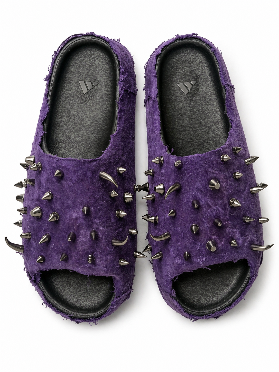 (10US) Altered #Λ009 YZY Purp Denim Slides