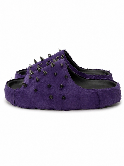 (10US) Altered #Λ009 YZY Purp Denim Slides