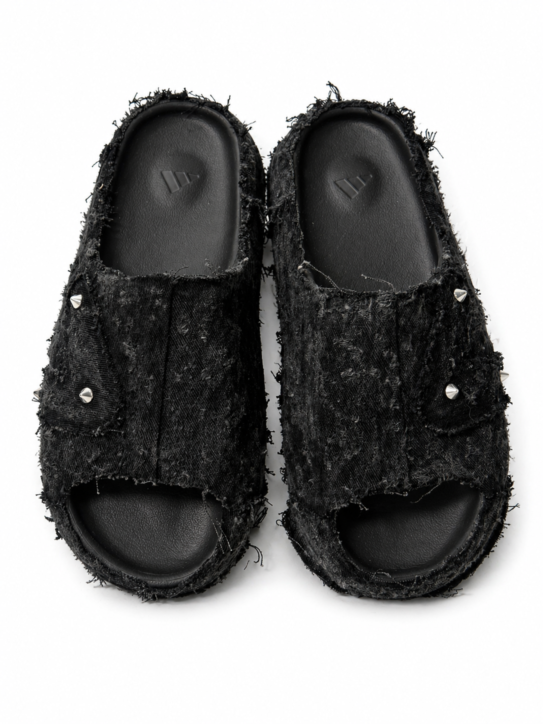 (12US) Altered  #Λ006 YZY Black Denim Slides