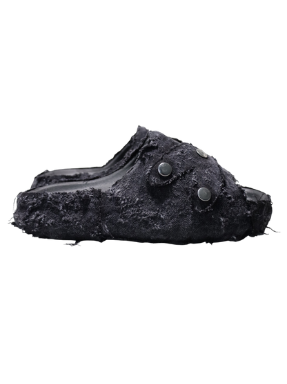 1/1 #Λ YZY BLACK DENIM SLIDES (11US)