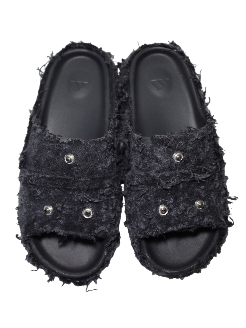1/1 #Λ YZY BLACK DENIM SLIDES (13US)